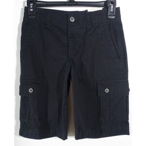 Arizona Jean Co Cargo Shorts Boys 10 Adjustable Waist Cotton Black